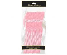amscan Couverts, CuillÃ¨res pour bÃ©bÃ© Rose