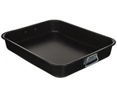 Barazzoni Articles Plat Ã rÃ´tir/Plat Ã Lasagne en Aluminium avec revÃªtement, 40Â x 33Â cm, en Aluminium, Noir