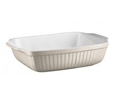 Mäser 931501 Série Kitchen Time Plat à Four Rectangulaire Idéal pour Lasagne, Moule et Tiramisu Forme de Plat Carré Anti-Rayures et Anti-Découpe Céramique