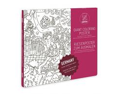 OMY Poster gÃ©ant Ã colorier de lAllemagne format encadrable (70 x 100 cm)