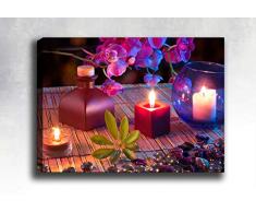 Bonamaison Peinture sur toile, multicolore, 40 x 60 cm - ConÃ§u et fabriquÃ© en Turquie