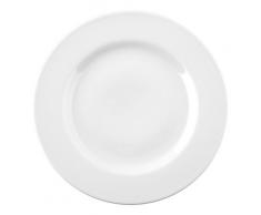 Saturnia Ischia Assiette en Porcelaine, Blanche, 21Â x 21Â x 2Â cm - Lot De 12