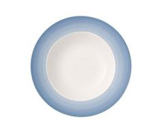 Villeroy & Boch Colourful Life Winter Sky Assiette creuse, 25 cm, Porcelaine Premium, Blanc/Bleu