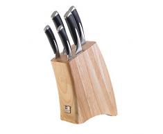 Richardson 697001 Bloc Couteaux KYU, Multicolore, 5 piÃ¨ces