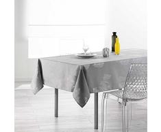 Douceur dIntérieur Nappe Rectangle, Polyester, Gris, 240x150 cm