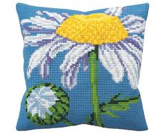 Collection DArt 5133 Marguerite Kit de Coussin Gros Trous Coton Multicolore 50 x 45 x 0,1 cm