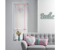 douceur dintÃ©rieur store droit passe tringle 60x150 cm voile sable coeur scandi