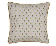 Peacock Blue Hotel Zoya Coussin, 100% Coton Panama, Vert Olive, 40x40