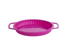 IDELICE CU537 753A Moule Ã Tarte en Silicone Cadre RenforcÃ© Fuchsia, Autre