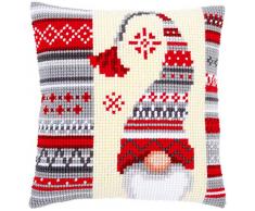 Vervaco Kit Coussin au Point de Croix Lutin de NoÃ«l