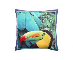 LOVELY CASA CYNARA Coussin 40X40 CM, Polyester, Vert