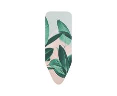 Brabantia - 118968 - Housse pour table à repasser C, 124 x 45 cm, kit complet, Tropical Leaves