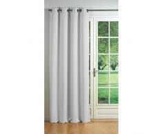 douceur dintÃ©rieur rideau a oeillets carres 140x260 cm occultant cocoon neige