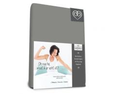 Bed-Fashion élasthanne Drap-Housse, Coton, Gris, lit Simple, 80 x 220 cm