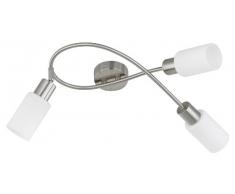 Reality, Spot, Mars 3xE14, max.40,0 W Verre, Blanc, Corps: metal, Nickel mat L:45,0cm, L:31,0cm, H:22,0cm IP20