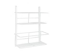 Rayen 2108 Rangement sous évier Acier Inoxydable, Blanc, 33x37,3x12 cm