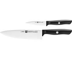 ZWILLING 38590-004-0 Set de 2 Couteaux, Acier Inoxydable, Noir, 32 x 10 x 3 cm