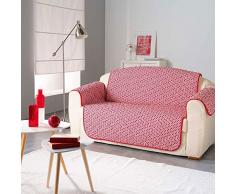 Douceur dIntérieur Protège canapé matelassé Microfibre Kiria Rouge 223x179 cm