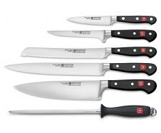 Wüsthof TR9751 Classic Coffret 5 Couteaux de Cuisine + Fusil à Aiguiser