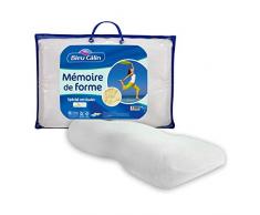 Bleu CÃ¢lin Oreiller Rectangulaire SpÃ©cial Cervicales MÃ©moire de Forme, Blanc, 35x50x11 cm, OMECERV