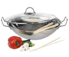 Baumalu 342861 Wok INOX 4 PiÃ¨ces