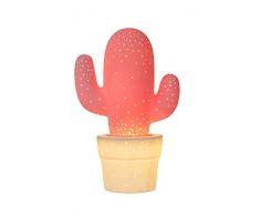 Lucide CACTUS - Lampe De Table - Ã 20 cm - Rose