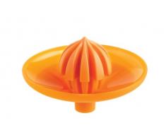 mastrad F33309 Presse Agrumes-Pressoir Double tête coupelle antidérapante, ABS/TPR, Orange, 14,5 cm