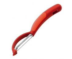 Kuhn Rikon 22782 Eplucheur Piranha Pivotant Denté Inox Rouge 18,8 x 2 x 2,9 cm
