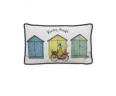 Sam Toft GP85325 Coussin 30 x 50 cm (Visiting Friends), Coton, Multicolor, 30 x 50 x 11 cm