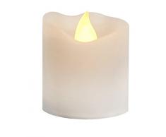 Star 068-06 Bougie avec Cire Ã DEL 0,022 W Beige 4,6 x 3,8 x 3,8 cm kit de 6