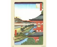onthewall Hiroshige Japonais Poster Art Print The Pogoda de Zojoji (PDP 52)