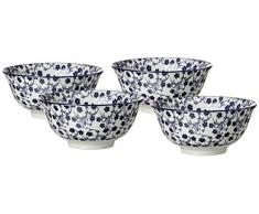 Ritzenhoff & Breker 201185 Vaisselle, Porcelaine, Bleu/Blanc, 15,5 x 15,5 x 8 cm