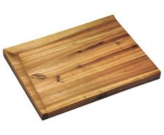 KESPER 28701 13 à découper et Plateau à découper et servierbrertt, Bois, Marron, 48 x 36,5 x 4 cm