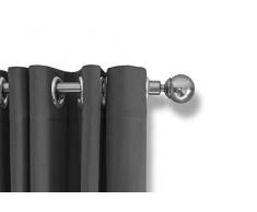 LIFA LIVING Rideaux Opaques, Disponible en Plusieurs Coloris, Crochets ou Anneaux, 250x150cm (Gris argentÃ©, Anneaux)