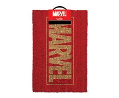 Pyramid Marvel Logo Paillasson ExtÃ©rieur, PVC, Multicolore, 40 x 60 cm