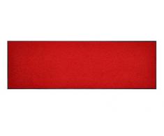 Deco-Mat 300325 Paillasson Eco Uni antidérapant et Lavable, idéal pour lentrée, la Garde-Robe ou la Cuisine, 57 x 180 cm, Rouge