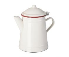 IBILI 908501 Cafetière Conique, Acier, Blanc, 12 x 12 x 19 cm
