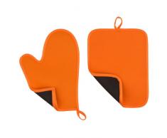 Premier Housewares 0806551 Manique et Mitaine NÃ©oprÃ¨ne Orange 21 x 0,05 cm