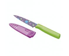 KUHN RIKON 22448 Couteau à légumes Colori Art Bulles Vert, Acier Inoxydable, 19,5 x 3 x 1,2 cm