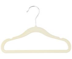 AmazonBasics Lot de 50 cintres en velours pour enfant Beige