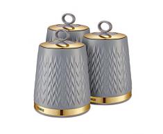 Bocaux de rangement en forme de tour, gris, Taille unique