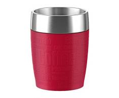 Emsa 515681 Tasse Isotherme Travel Cup 0,2 L Rouge, Acier Inoxydable, 28 x 28 x 18 cm