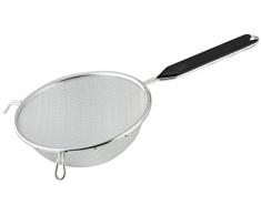 Fackelmann 42342 Passoire 16cm en Plastique/mÃ©tal, Noir/Argent, 34 x 16 x 7 cm