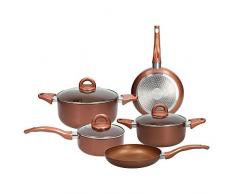 Tognana Copper & Charcoal Batterie de casseroles, aluminium