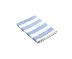 Linenme Philippe Serviette de Bain en Lin Bleu