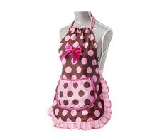 Vigar Lulu Lady Girl - Tablier et Toque Rose et Marron