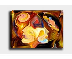 Bonamaison Peinture sur toile, multicolore, 30 x 40 cm - ConÃ§u et fabriquÃ© en Turquie