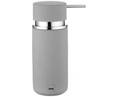 Kela 20422 Distributeur de Savon Liquide Céramique/Caoutchouc Gris 300 ml