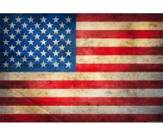Empire 569400 Panneau MDF Motif Drapeau des USA Vintage 90 x 60 cm