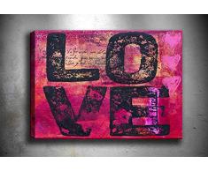 Bonamaison Peinture sur toile, multicolore, 40 x 60 cm - ConÃ§u et fabriquÃ© en Turquie